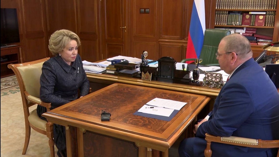 Губернатор Пензенской области и Валентины Матвиенко обсудили вопросы продовольственной  безопасности