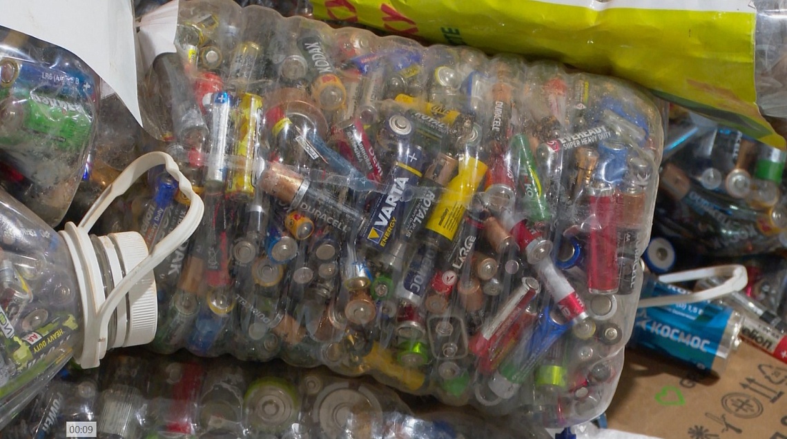 Из Пензы на переработку отправили шесть тонн использованных батареек