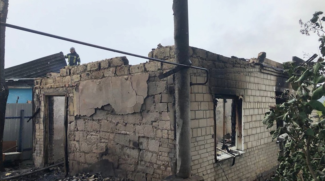 В Грабово при пожаре погиб мужчина