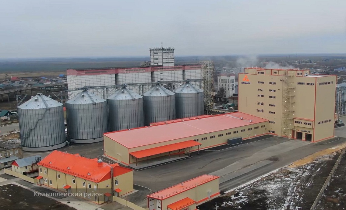 В Колышлейском районе запущен крупнейший в Поволжье комбикормовый завод с элеватором