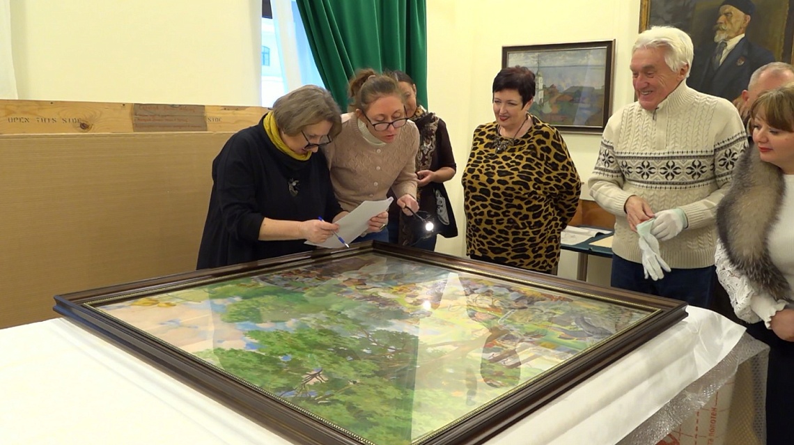 В пензенский музей одной картины привезли «Троицын день» Бориса Кустодиева