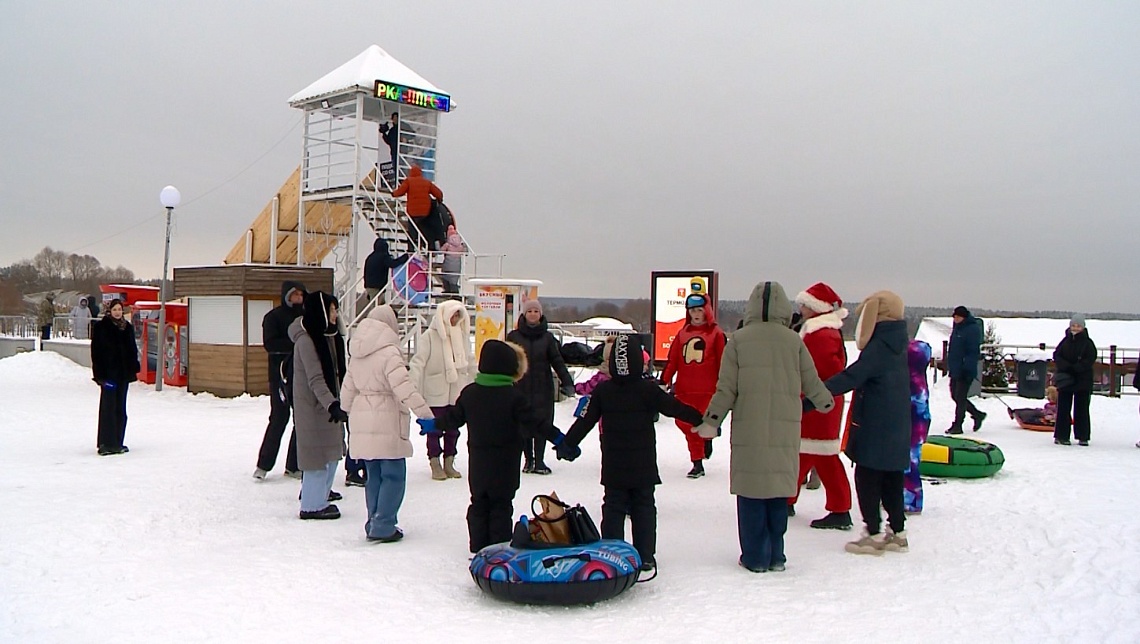 В городе Спутнике в новогодние праздники организовали развлекательную программу