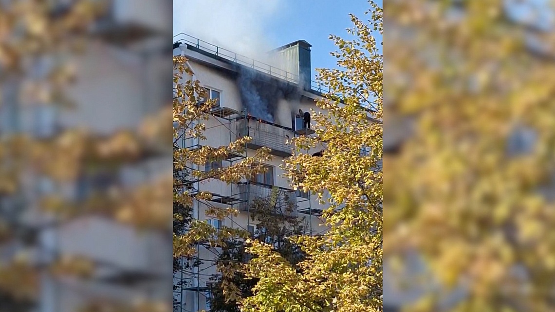 В центре Пензы произошел пожар
