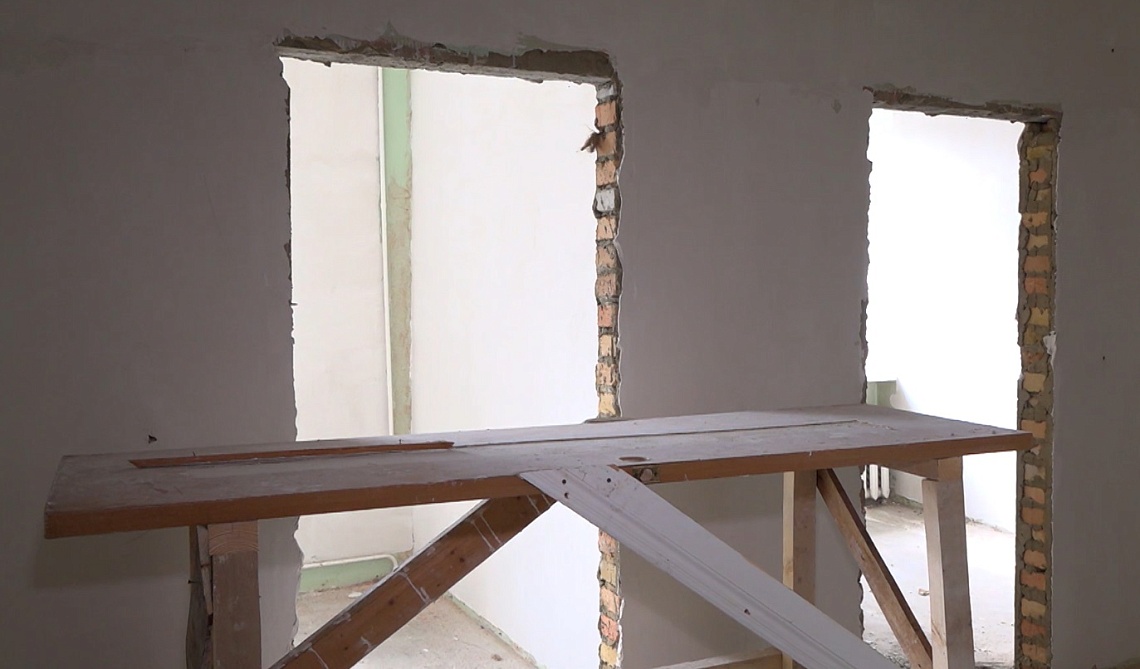 В Мокшанской районной больнице ремонт  в самом разгаре