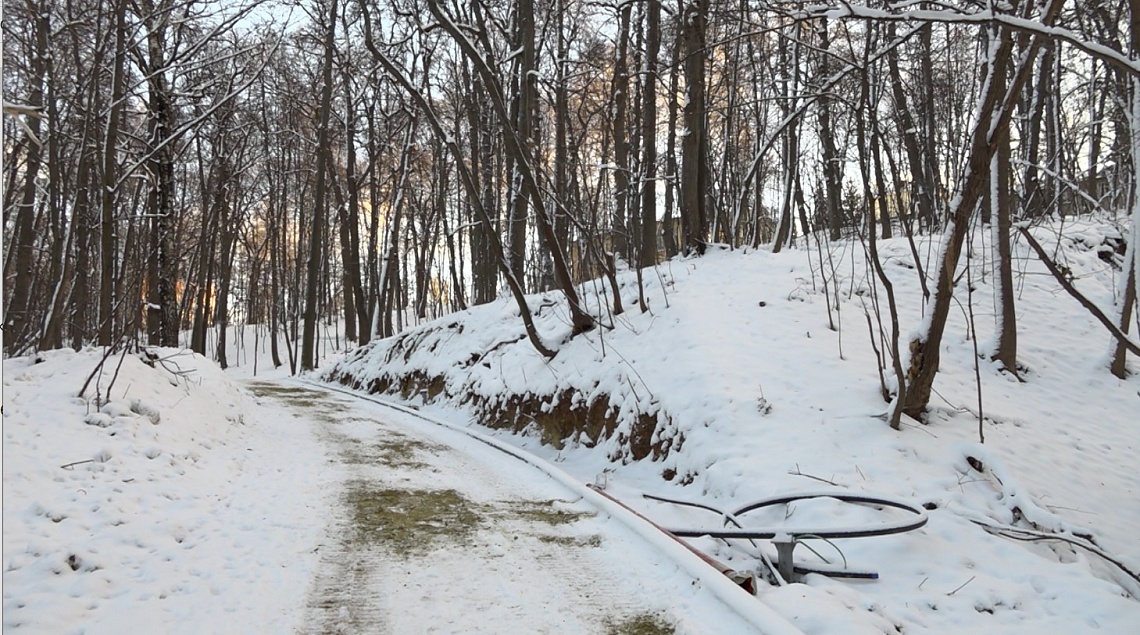 В Пензе продолжается ремонт Тропы здоровья