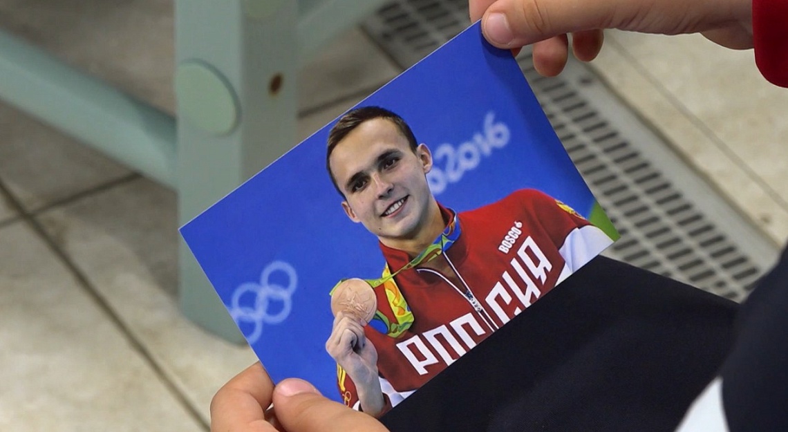 С настоящей звездой спорта в бассейне «Дельфин» смогли пообщаться пензенские пловцы