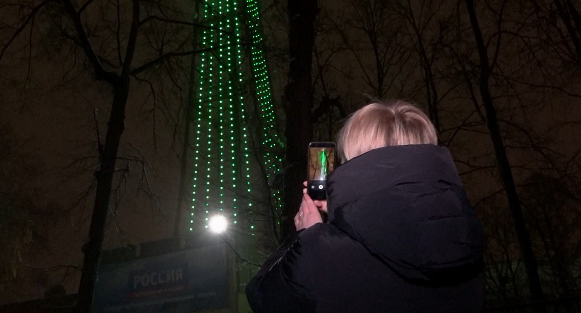 Телевизионная вышка Пензы зажглась зеленым в поддержку всероссийской акции «Сохраним лес»