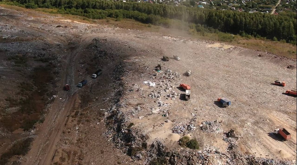 На мусорном полигоне в Нижнем Ломове 10 дней тушили пожар
