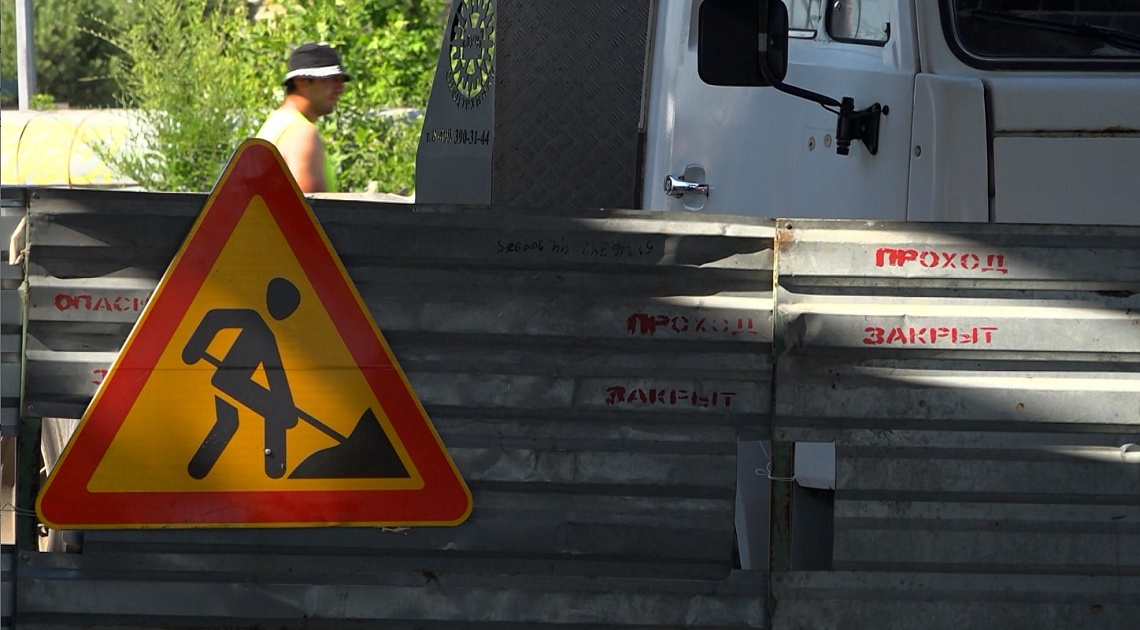 В Пензе ремонтируют участок дороги от улицы Металлистов до Бауманского путепровода