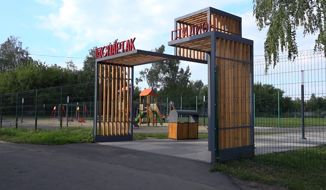 В поселке Башмаково завершили работы по благоустройству общественной территории по улице Советской