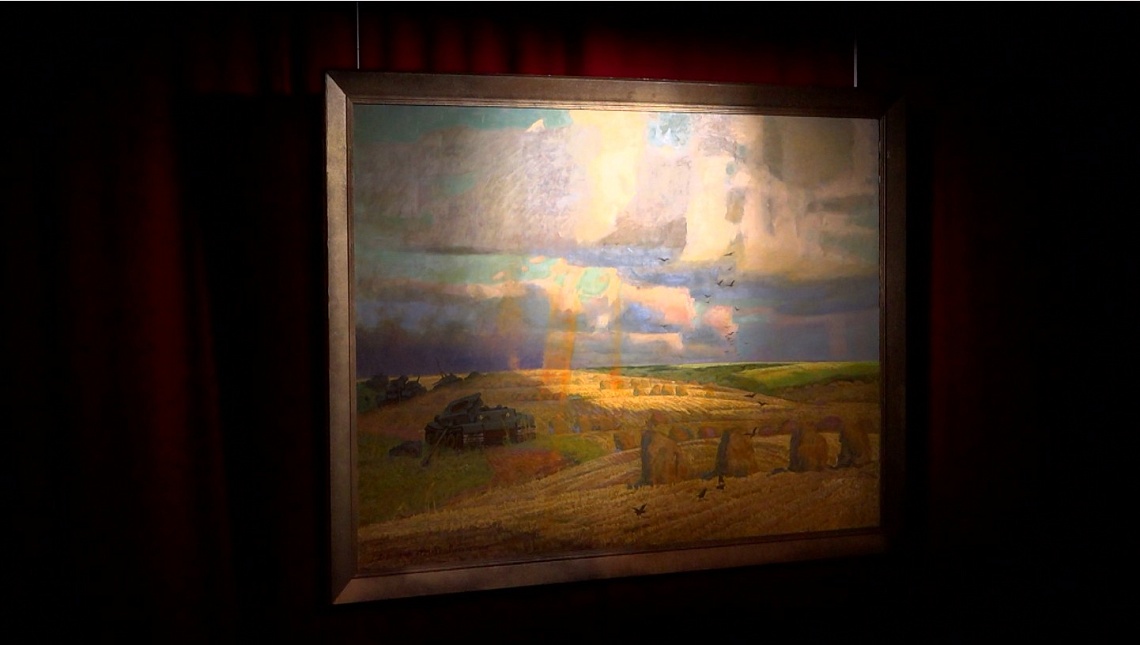 В пензенском Музее одной картины установили полотно «Русское поле»