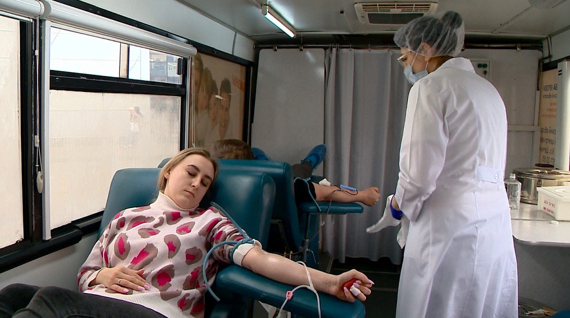 На привокзальной площади Пензы состоялась донорская акция