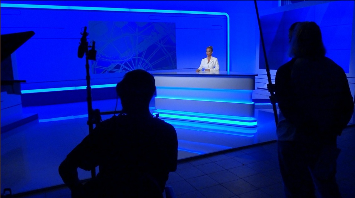 На базе медиахолдинга «Экспресс» прошли съемки эпизода сериала «Полупановы» от кинокомпании «Пензфильммаш»