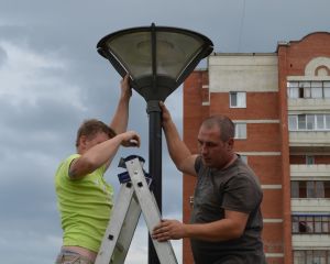 На территории Лермонтовки установили новые светильники