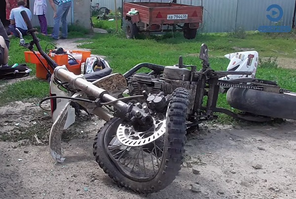 В Пензенской области несовершеннолетний  мотоциклист попал в ДТП