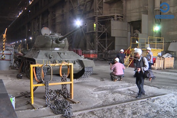 В Пензе на заводе начали разбирать танк «Т-34»
